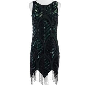 **SALE** Haute Hippie sequin dress green